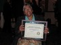 Past President Carole with our club's Foundation Award